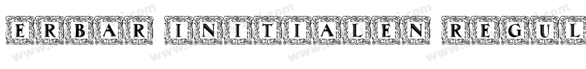Erbar Initialen Regular字体转换
